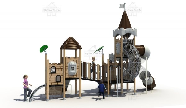 Aire de Jeux Château Médiéval avec Toboggan Spirale – Palace-Adventure M6 – Image 2