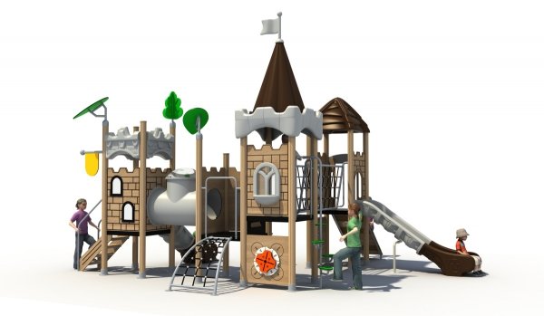 Grand Château de Jeu Extérieur avec Pont de Singe – Royal-Courtyard M4 – Image 2