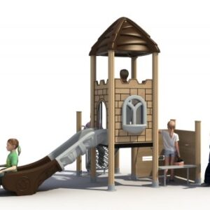 Tour de Jeu Extérieure pour Enfant Style Médiéval – Petit-Donjon M2