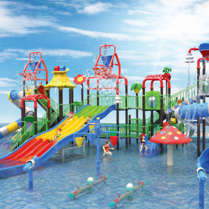 Prix parc aquatique Maroc structure géante avec toboggans et requin bleu EPA-00020 Univers Jouet