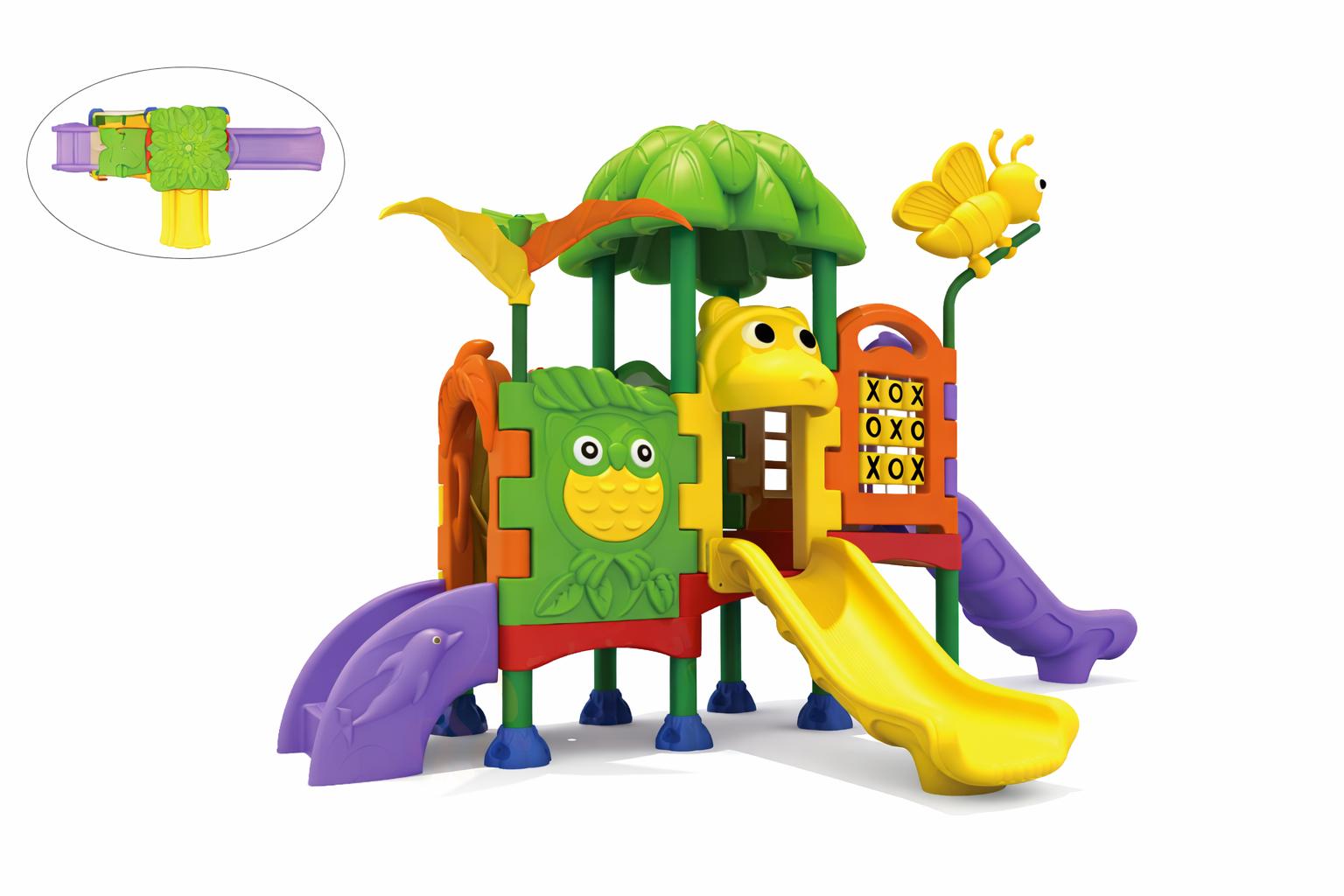 jeu extérieur UNS-00192 structure avec toboggan pour enfants