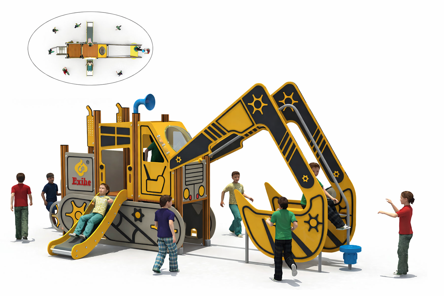 Achat aire de jeux extérieure Maroc modèle tractopelle UNS-00303 Univers Jouet