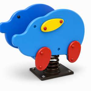Équipement de loisirs extérieur Maroc jeu sur ressort thématique cochon bleu avec oreilles jaunes JR-227 Univers Jouet