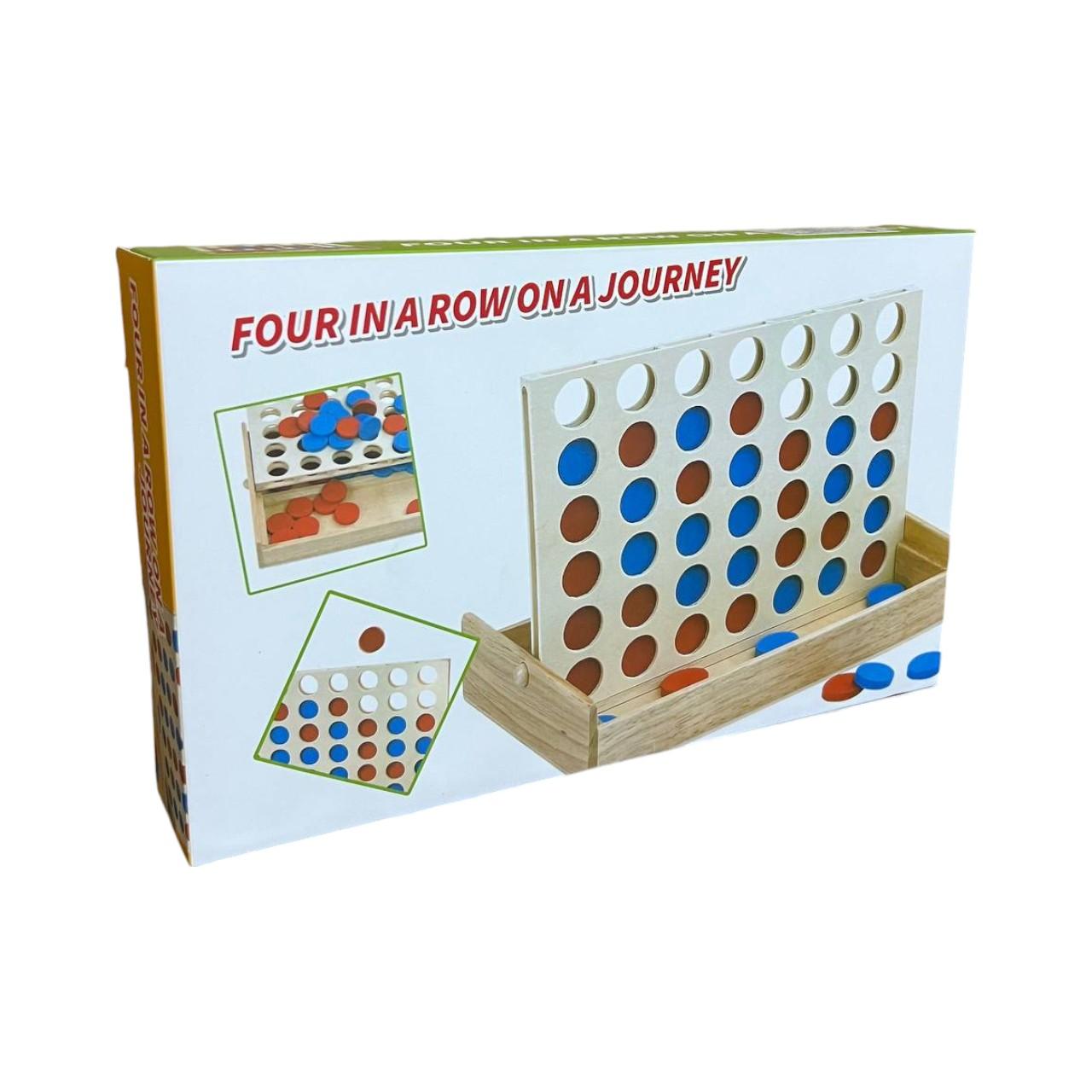Puissance 4 en bois Jeu de société de groupe - Connecte 4 – Image 6